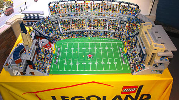 Gillette Stadium Gets Bricked